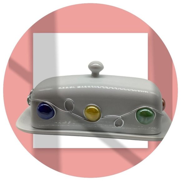 Cordon Blue BIA Jeweled Butter Dish - Picture 11 of 14